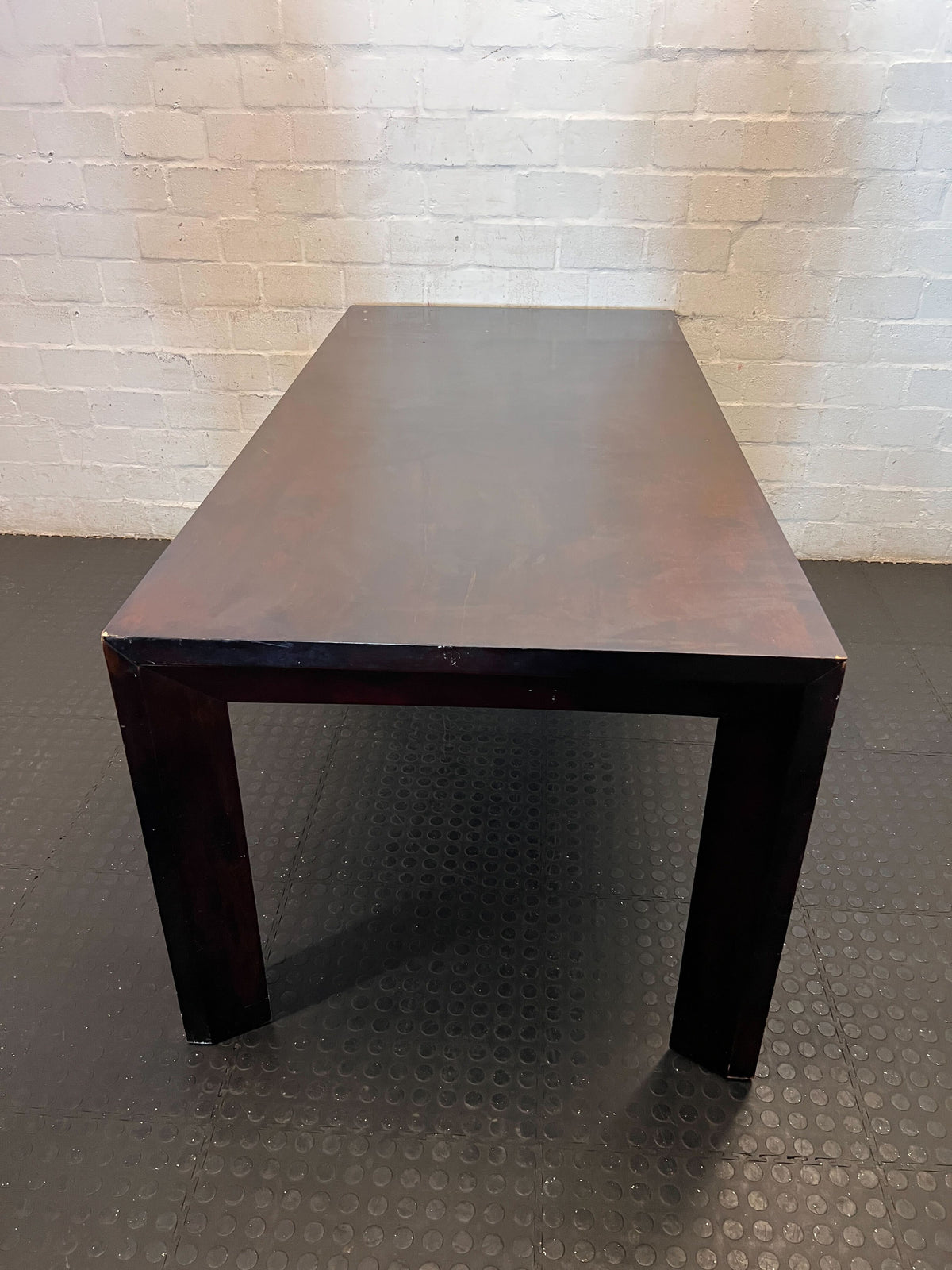 Versatile Dark Wood Dining / Boardroom Table - 2ndhandwarehouse.com