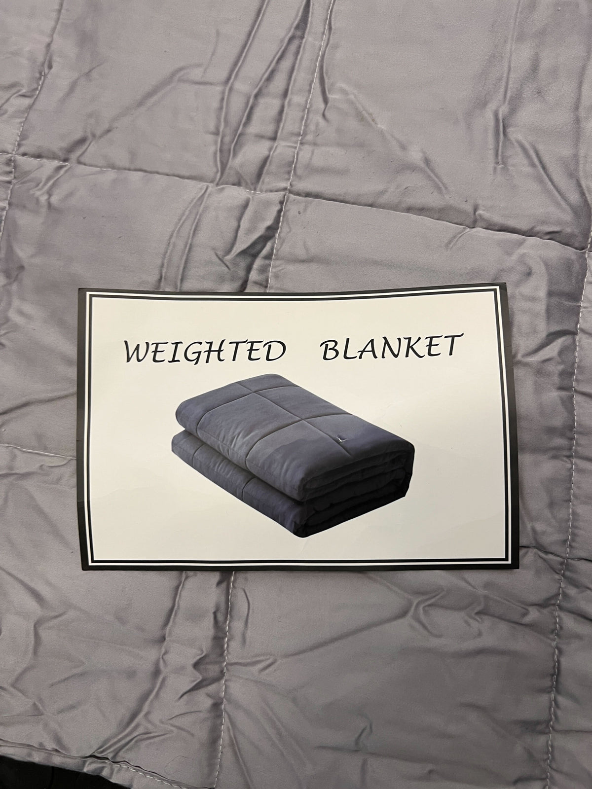 Versatile Grey Quilted Blanket/Duvet with Storage Bag - 2ndhandwarehouse.com