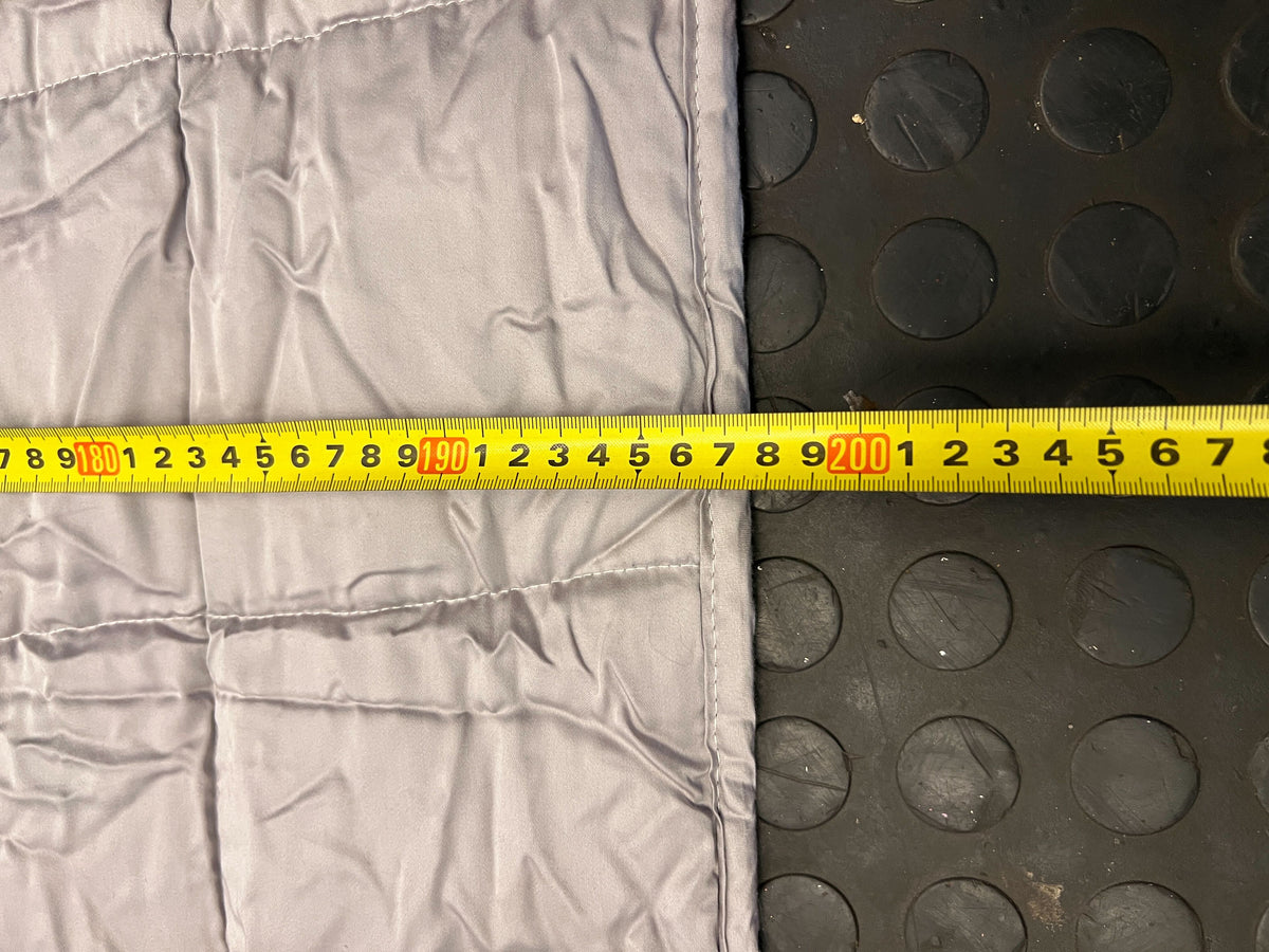 Versatile Grey Quilted Blanket/Duvet with Storage Bag - 2ndhandwarehouse.com