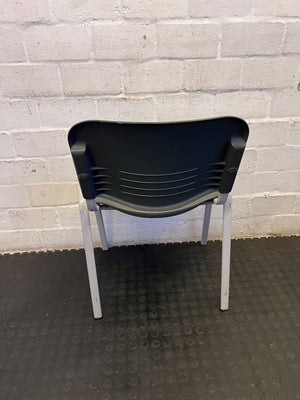 Versatile Grey Stacking Utility Chair