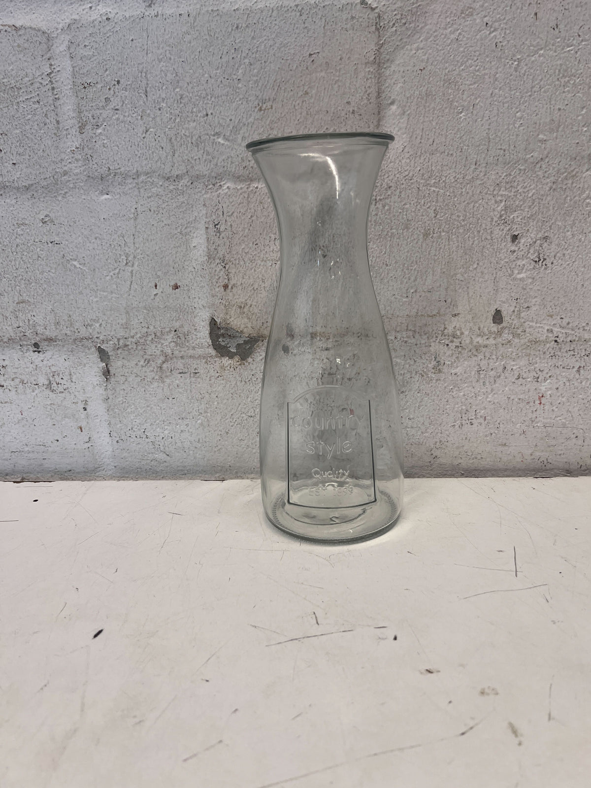 Versatile Humphrey Style Clear Glass Carafe - 2ndhandwarehouse.com
