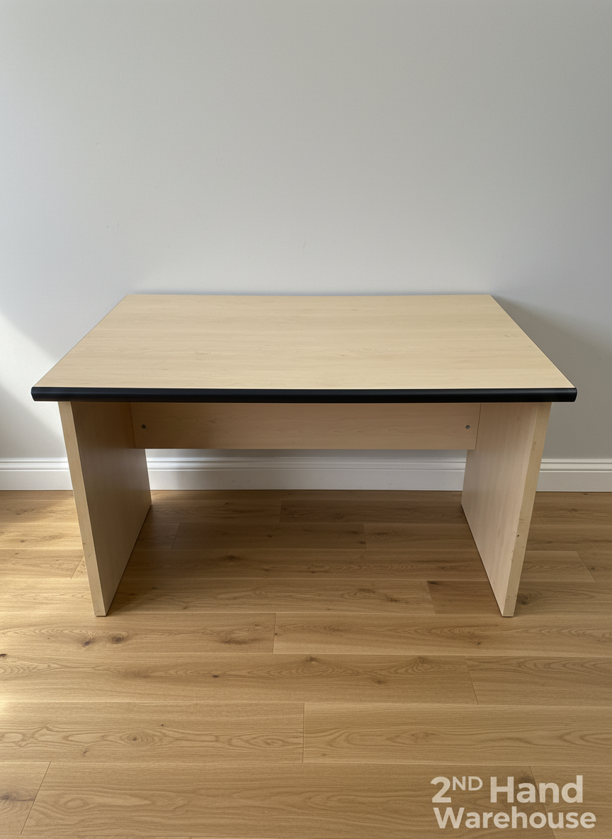 Versatile Light Wood Effect Training or Small Office Desk - 2ndhandwarehouse.com
