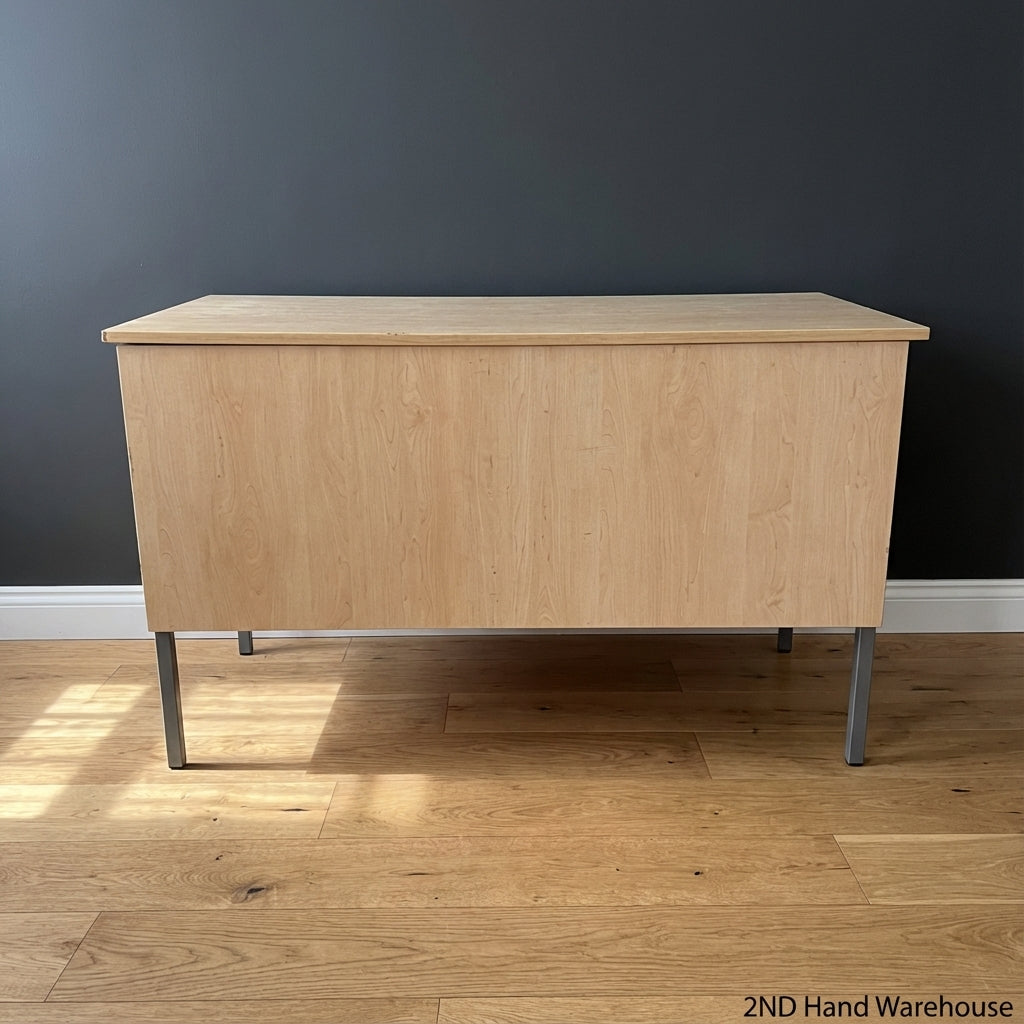 Versatile Light Wood Office Desk