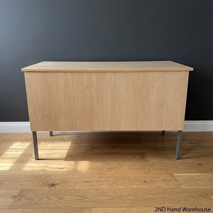 Versatile Light Wood Office Desk