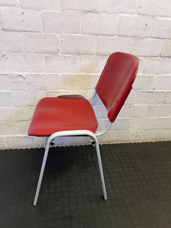 Versatile Retro Red Utility Chair | 2ndhandwarehouse.com