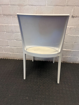 Versatile White Molded Dining Chair - 2ndhandwarehouse.com