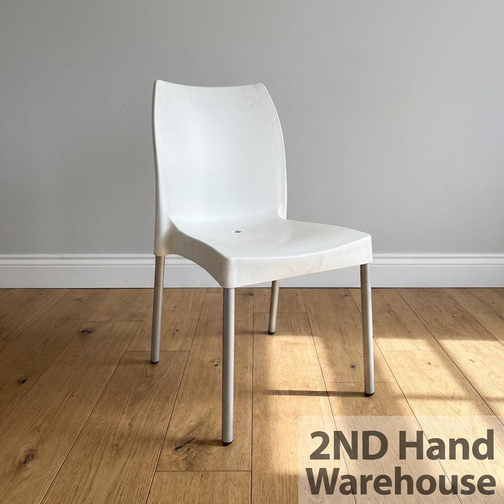Versatile White Plastic Chair
