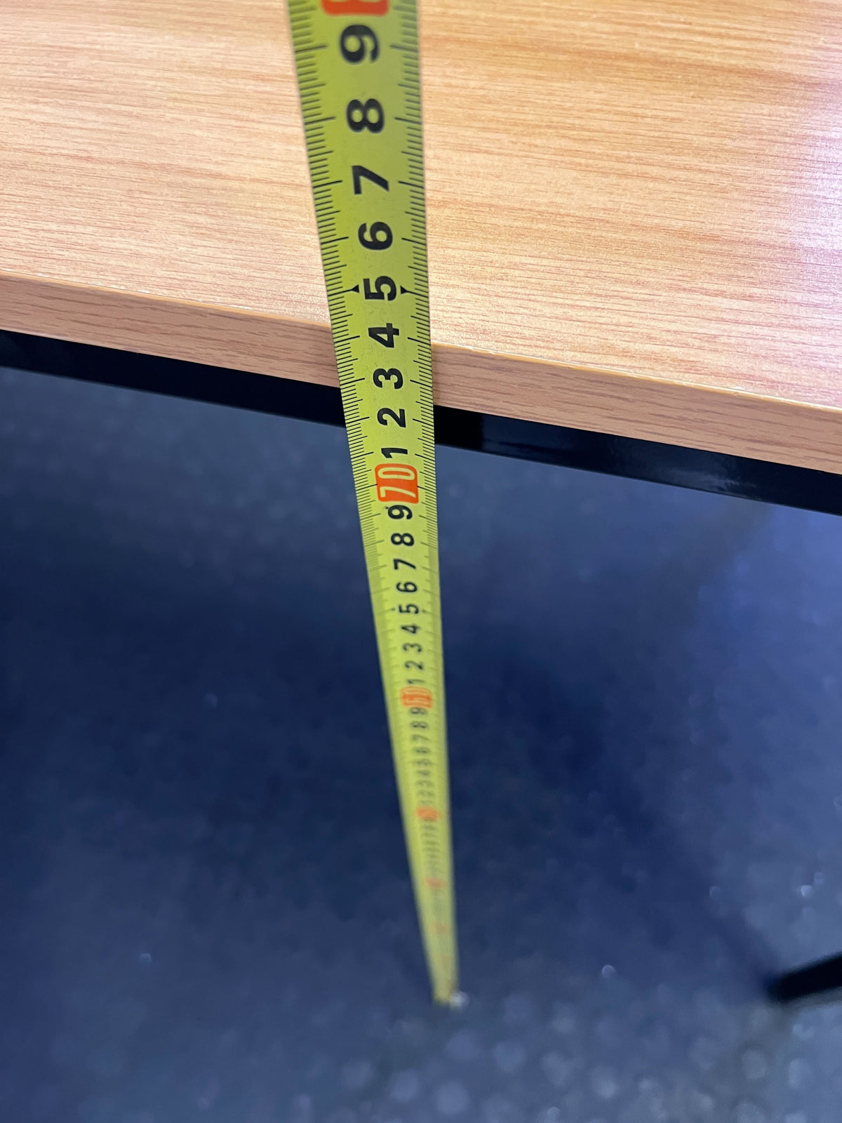 Versatile Wood-Look & Black Metal Desk/Table 137 x 68cm