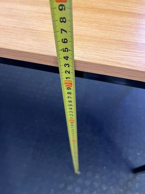 Versatile Wood-Look & Black Metal Desk/Table 137 x 68cm