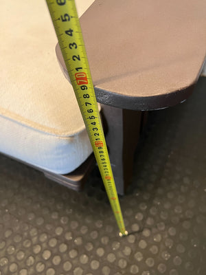 Versatile Wooden Futon Sofa with Cream Cushion