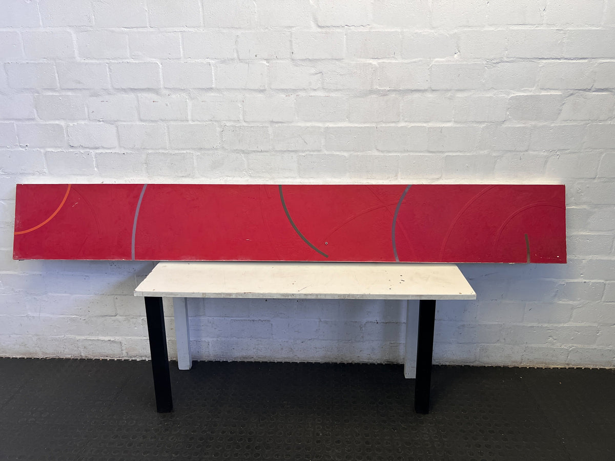 Vibrant Abstract Red Wall Art Panel