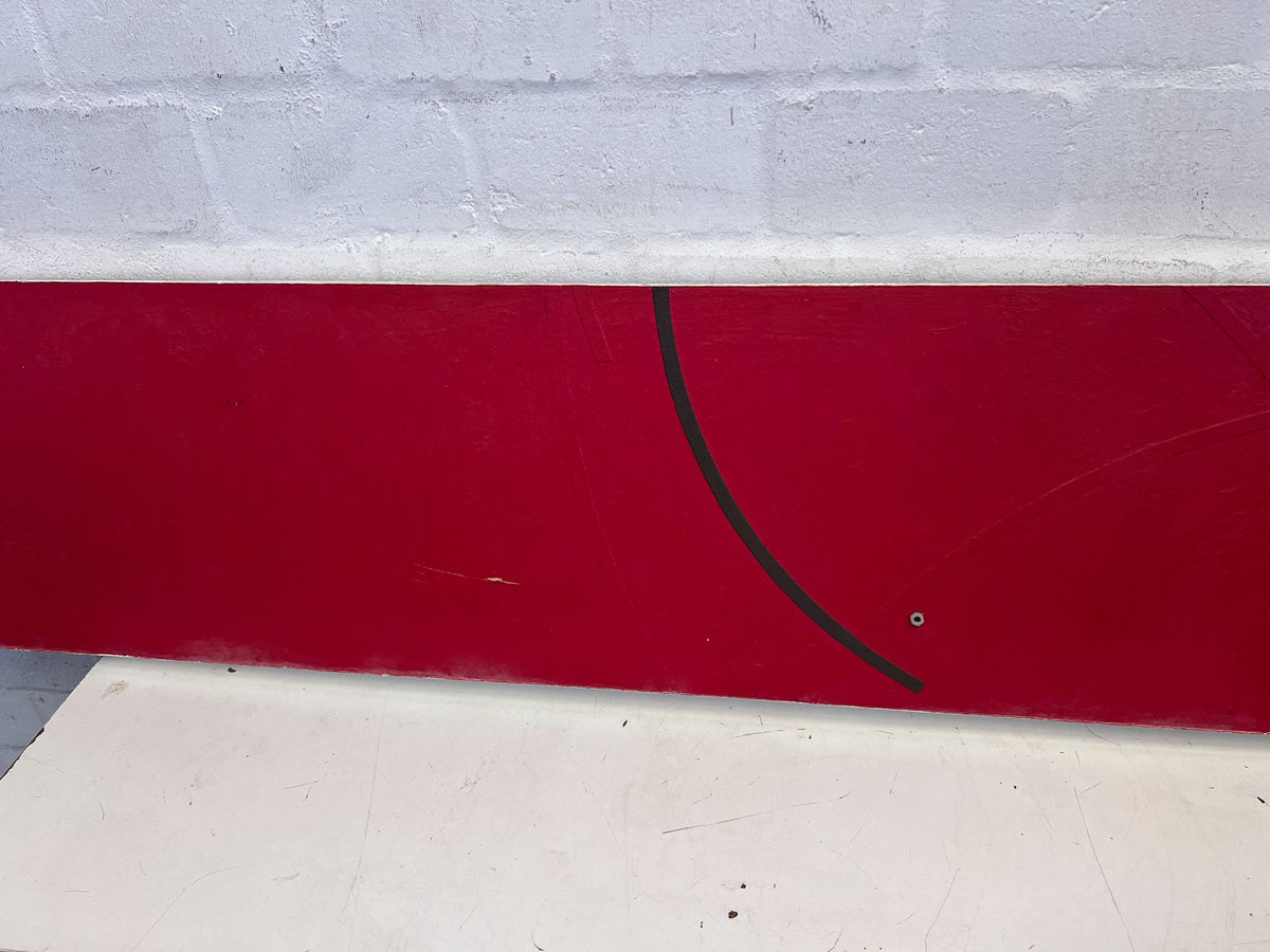 Vibrant Abstract Red Wall Art Panel