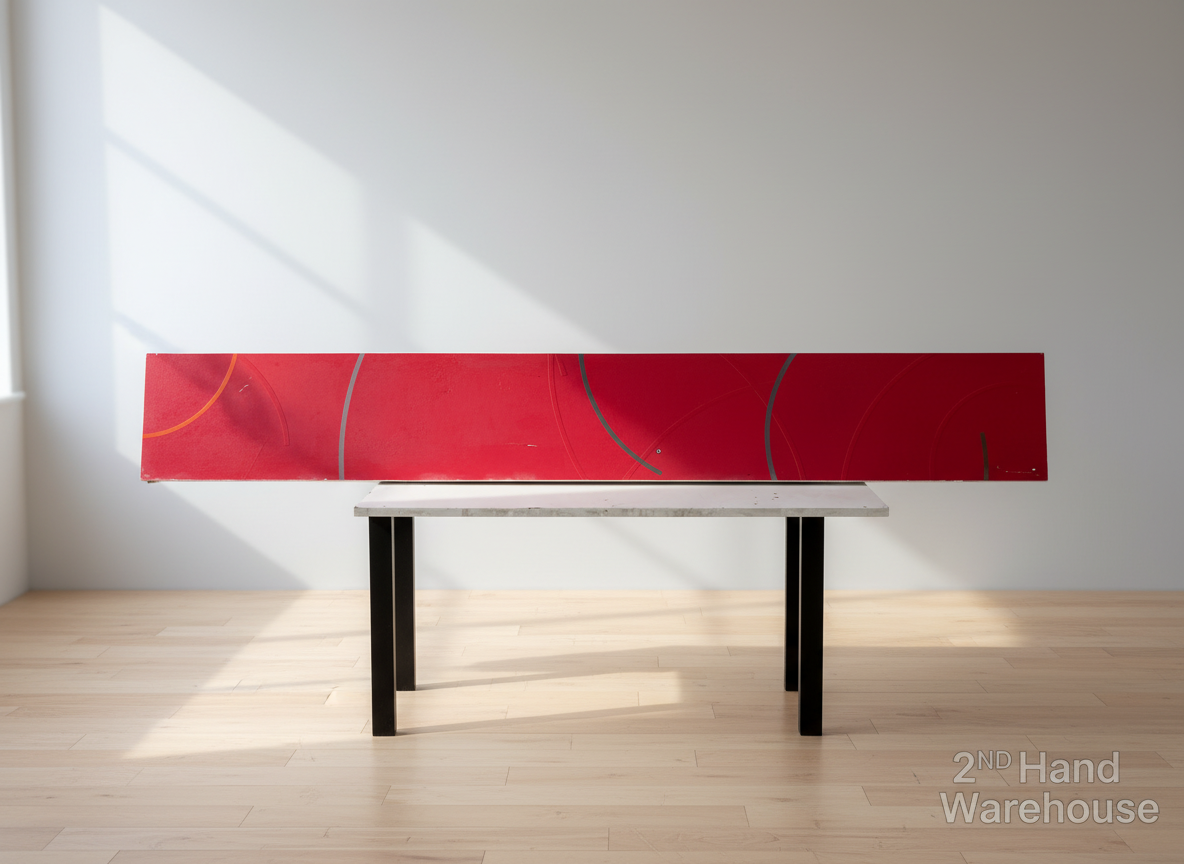 Vibrant Abstract Red Wall Art Panel