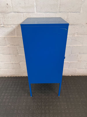 Vibrant Blue Metal Storage Cabinet Locker