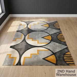 Vibrant Geometric Art Deco Style Area Rug 220 x 150cm