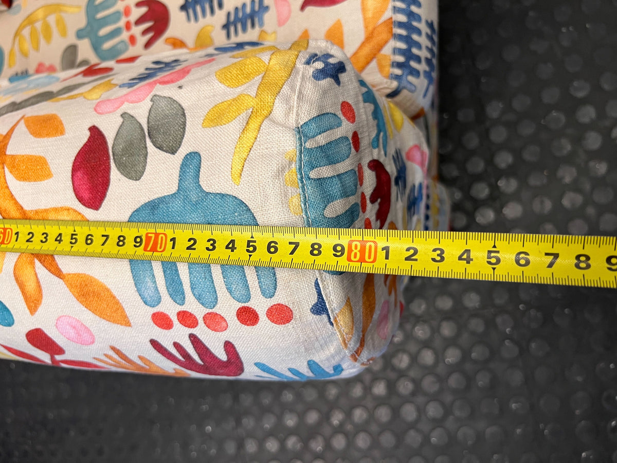 Vibrant Kids' Armchair with Playful Botanical Print