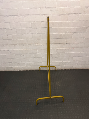 Vibrant Mustard Yellow Metal Clothing Rail - Good Condition - 2ndhandwarehouse.com