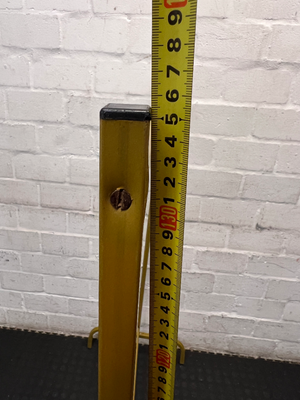 Vibrant Mustard Yellow Metal Clothing Rail - Good Condition - 2ndhandwarehouse.com