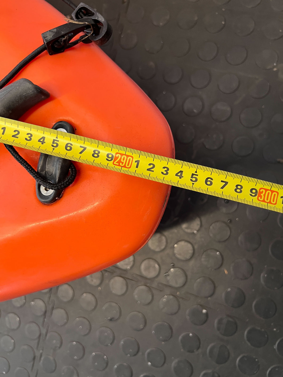 Vibrant Orange Sit-on-Top Kayak with Paddle