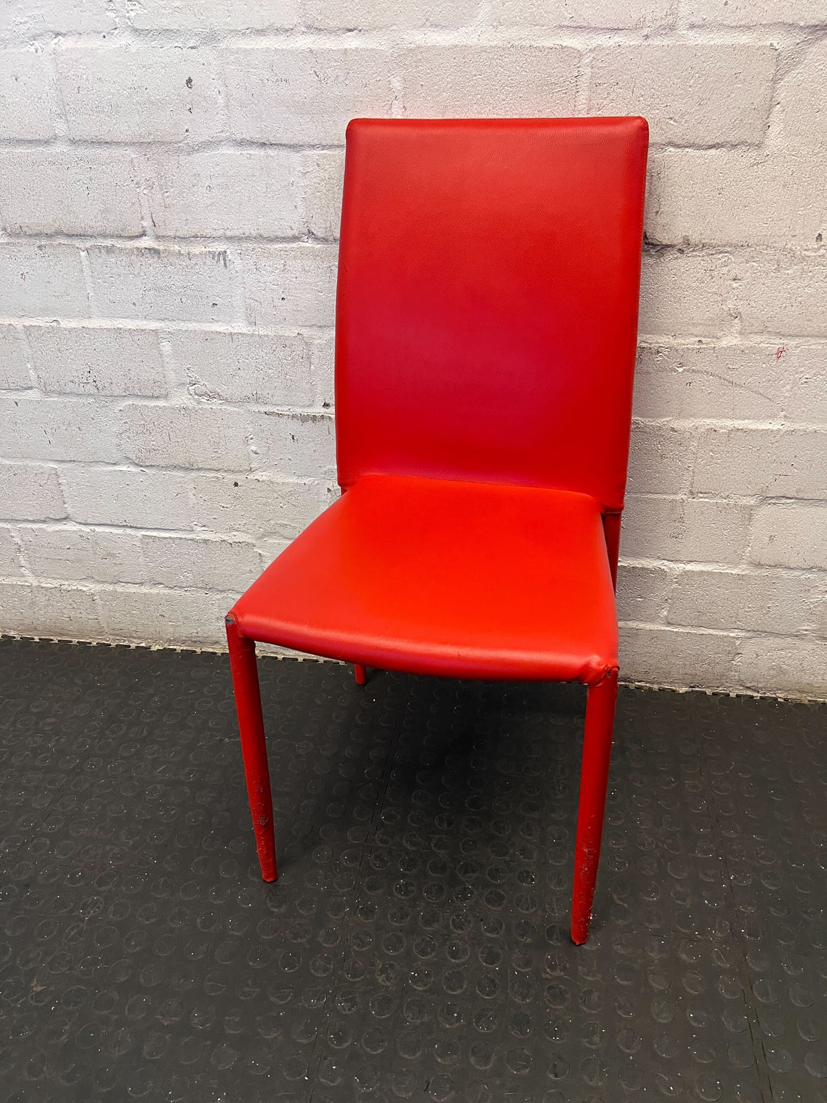 Vibrant Red Modern Dining & Accent Chair - 2ndhandwarehouse.com