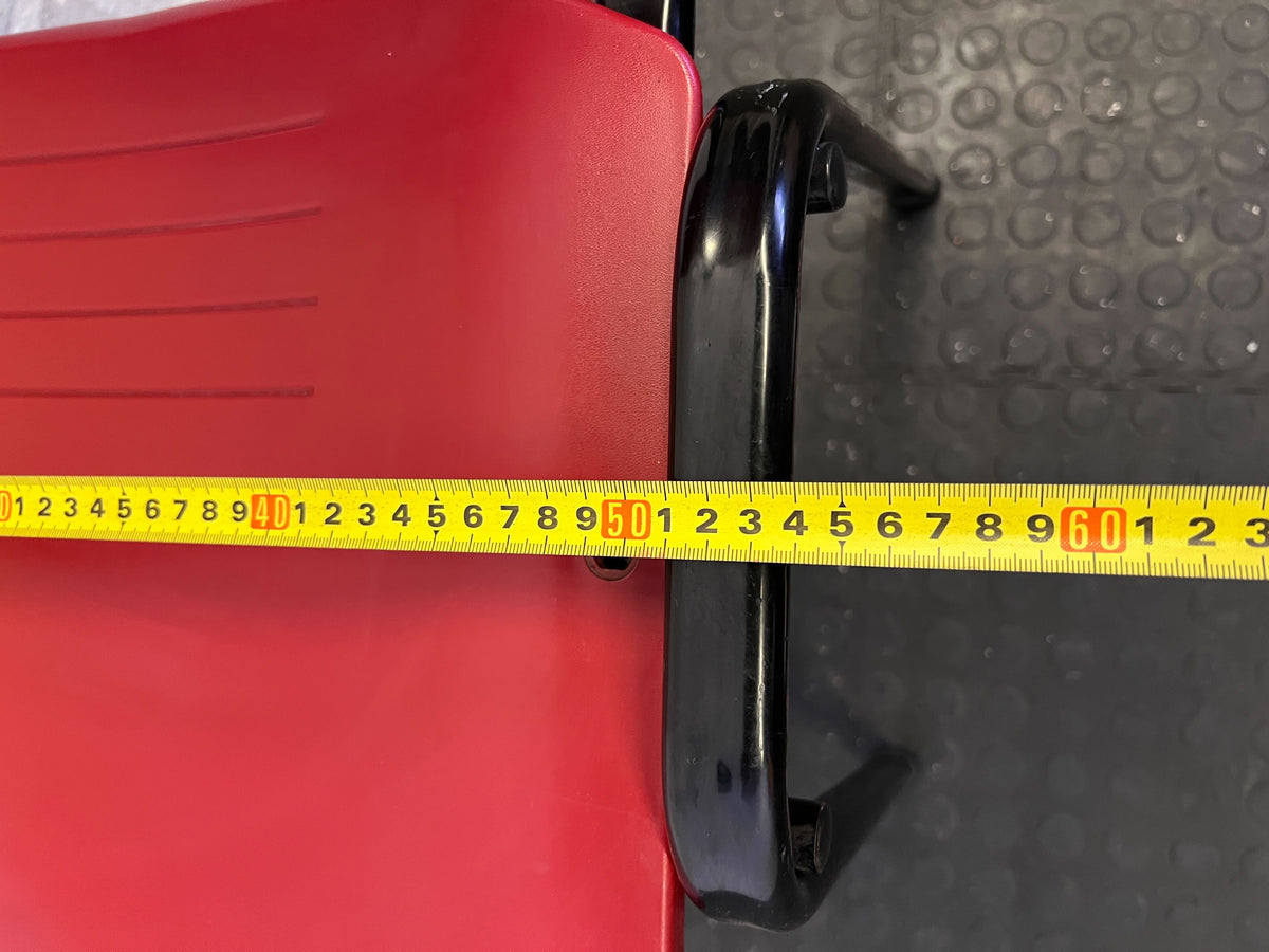 Vibrant Red Retro Utility Chair