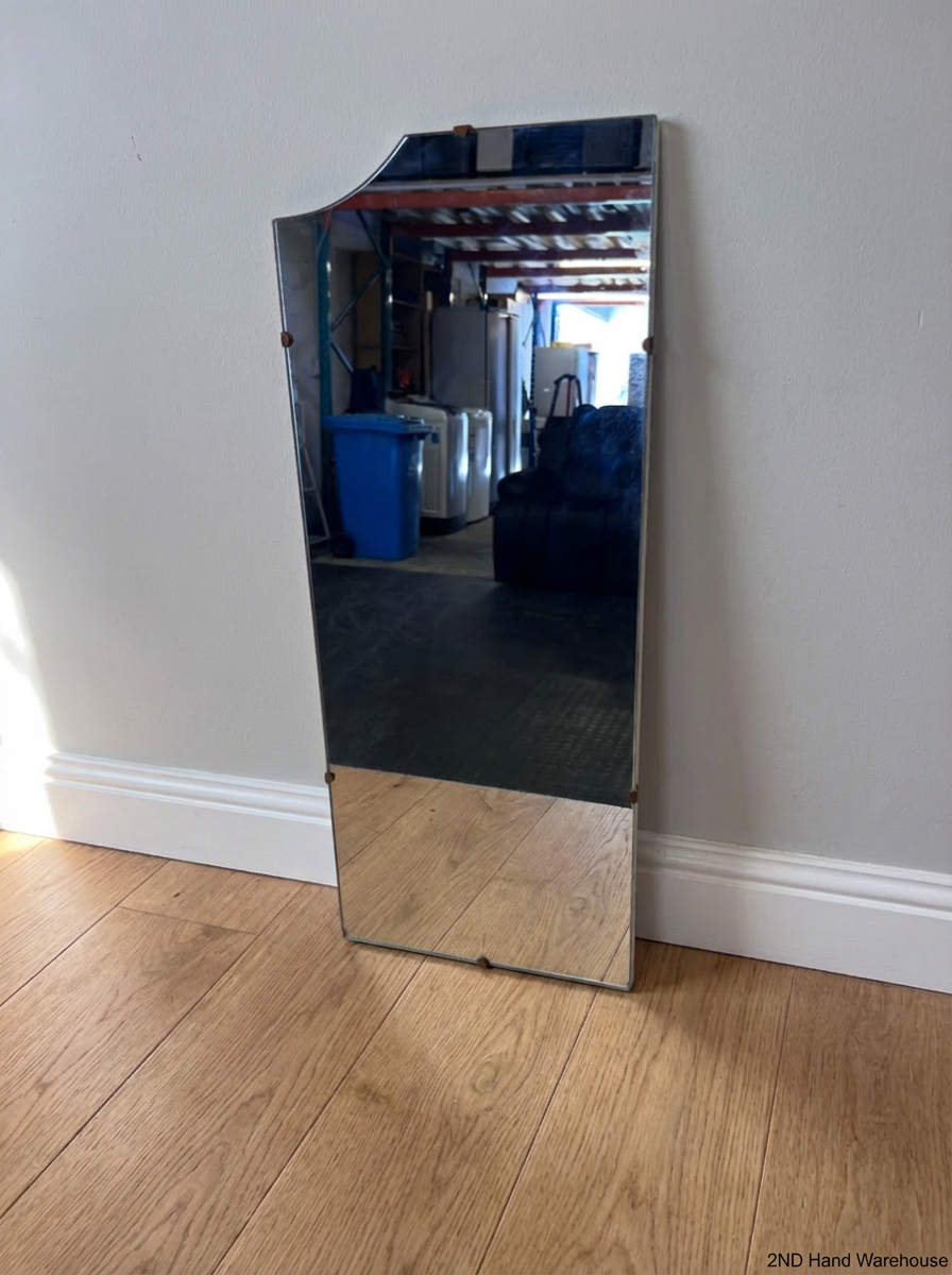 Vintage Asymmetrical Side Mirror with Curved Top - 2ndhandwarehouse.com