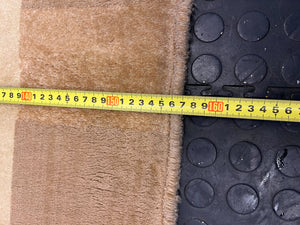 Vintage Beige Area Rug with Leaf Design – Slight Wear