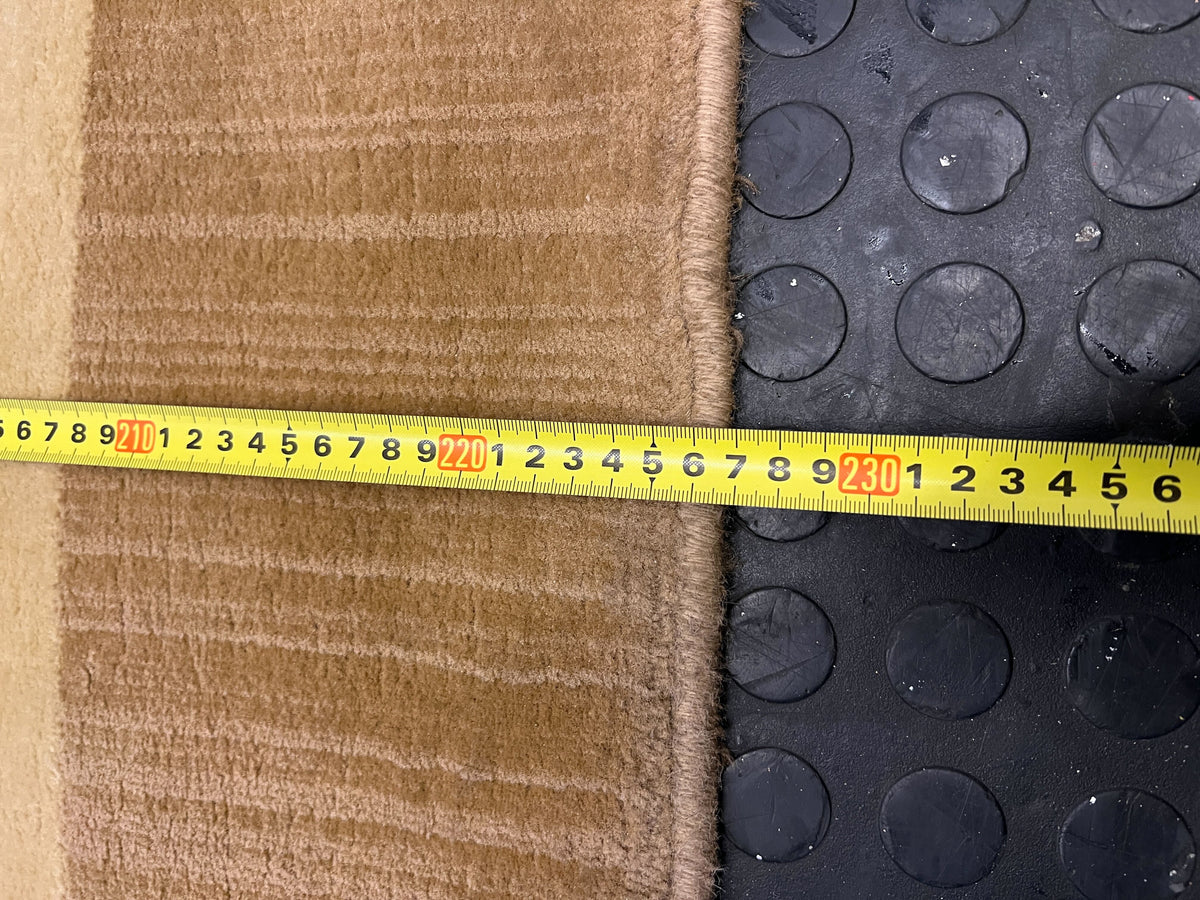 Vintage Beige Area Rug with Leaf Design – Slight Wear