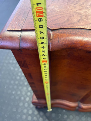 Vintage Carved Wooden Storage Chest with Claw Feet