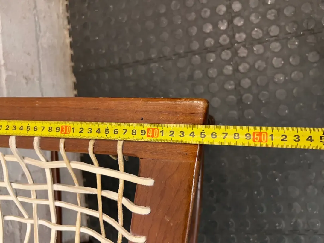 Vintage Dark Wood Dining Chair with Spindle Detail