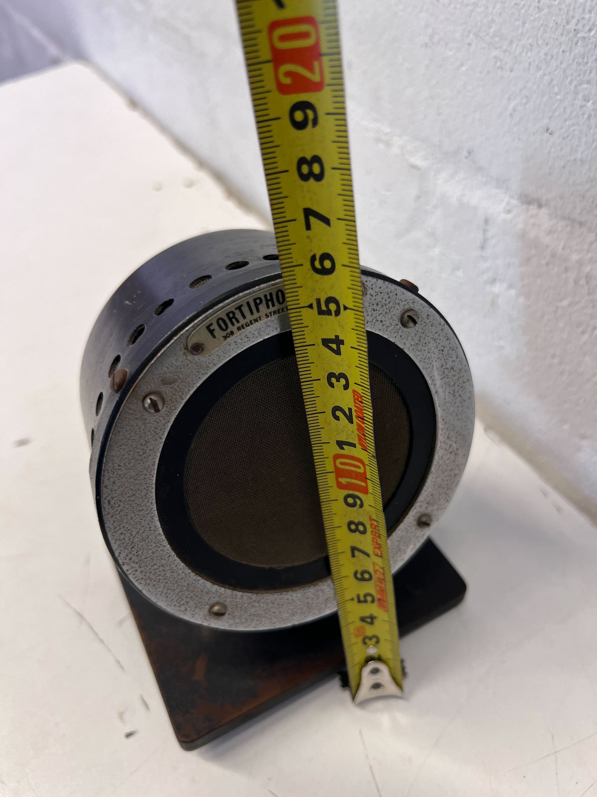 Vintage Fortiphone Microphone with Stand - Retro Studio Decor  UNTESTED✨