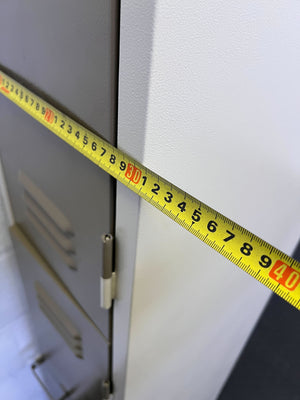 Industrial Two-Tier Metal Locker Storage Unit