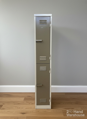 Industrial Two-Tier Metal Locker Storage Unit