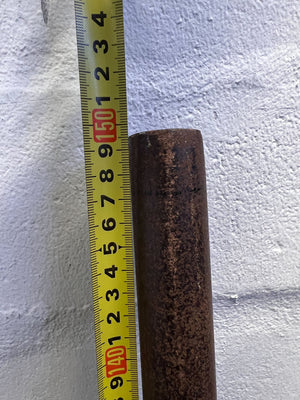 Vintage Iron Pot Rack – Rustic Brown Color, 5-Hook Design