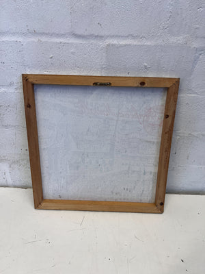 Vintage Marseille City Map Canvas Art