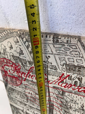 Vintage Marseille City Map Canvas Art