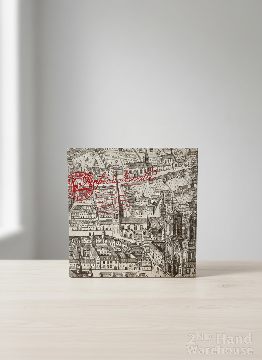 Vintage Marseille City Map Canvas Art