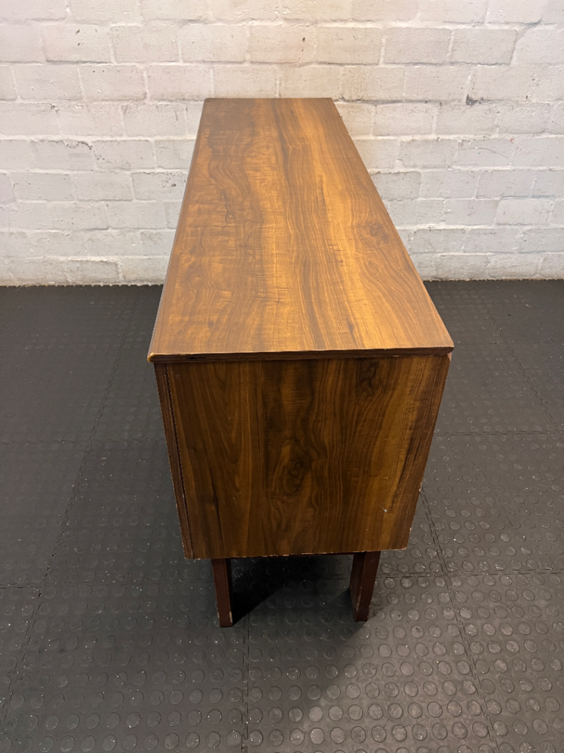 Vintage Mid-Century Style Sideboard with Storage & Red Lined Drawer - 2ndhandwarehouse.com