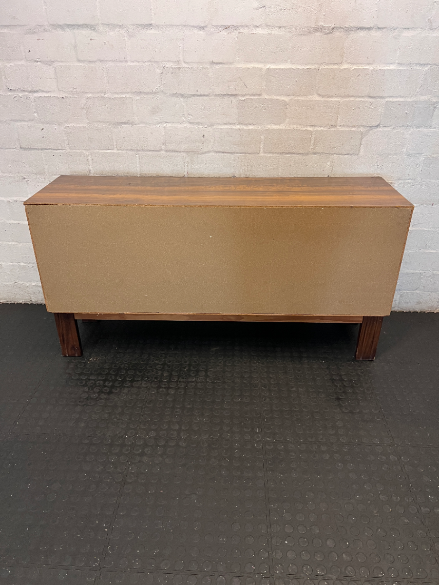 Vintage Mid-Century Style Sideboard with Storage & Red Lined Drawer - 2ndhandwarehouse.com