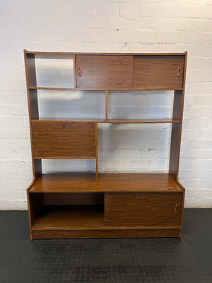 Vintage Modular Wooden Wall Unit - Fair Condition - 2ndhandwarehouse.com