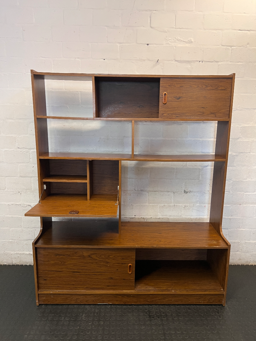 Vintage Modular Wooden Wall Unit - Fair Condition - 2ndhandwarehouse.com