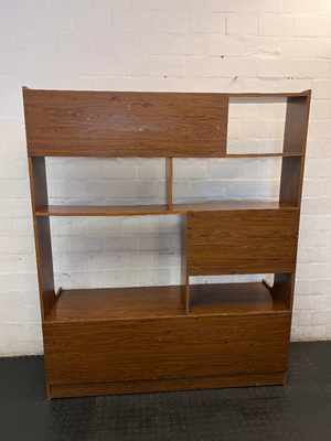 Vintage Modular Wooden Wall Unit - Fair Condition - 2ndhandwarehouse.com