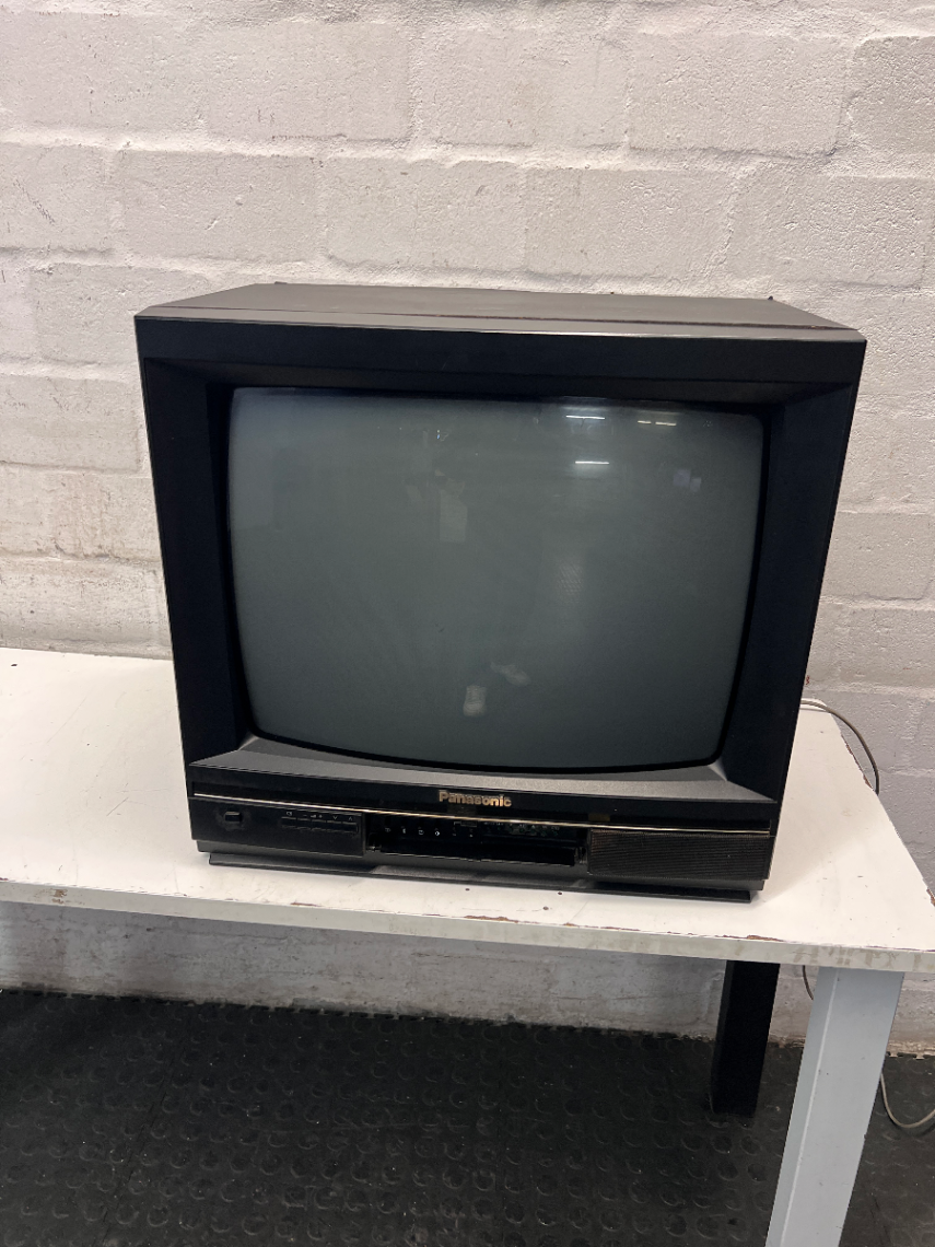Vintage Panasonic CRT Television — Well Used Condition; No Aerial Included
