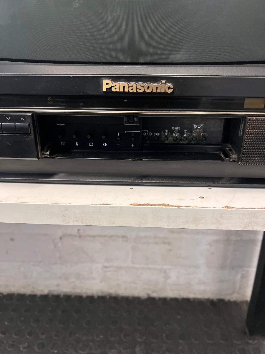 Vintage Panasonic CRT Television — Well Used Condition; No Aerial Included