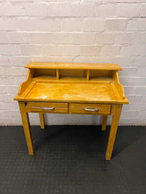 Vintage Secretary Desk - Well Used Condition with Surface Scuffing - 2ndhandwarehouse.com