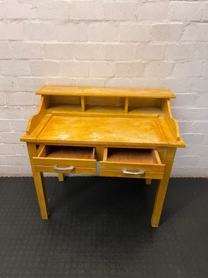 Vintage Secretary Desk - Well Used Condition with Surface Scuffing - 2ndhandwarehouse.com