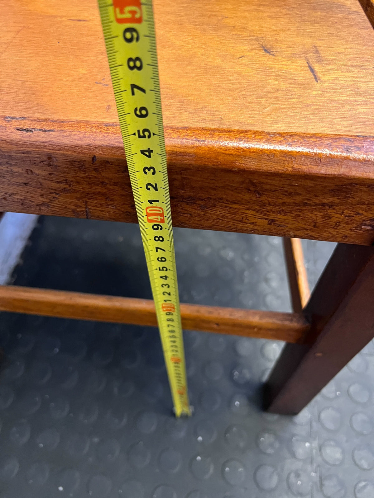 Vintage Solid Wood Slatted Back Dining Chair – Minor Scuffs