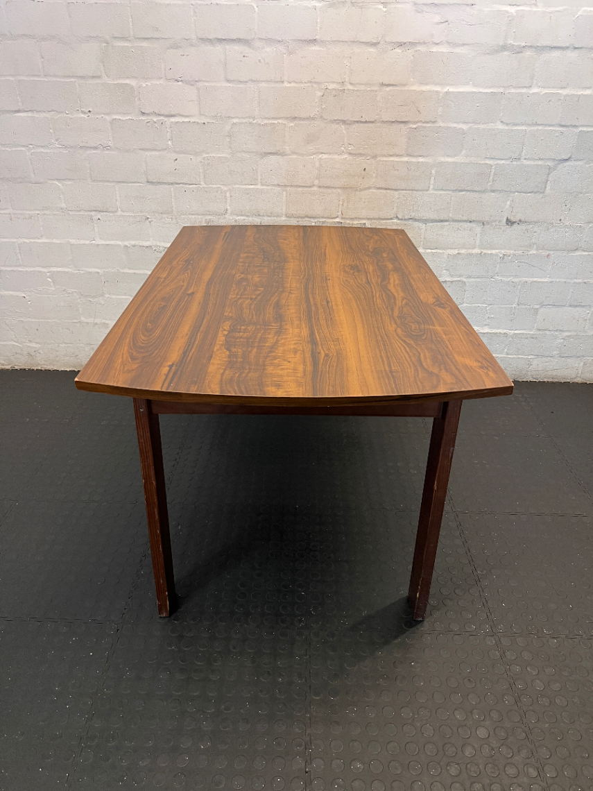 Vintage Style Curved Dining Table - Fair Condition - 2ndhandwarehouse.com