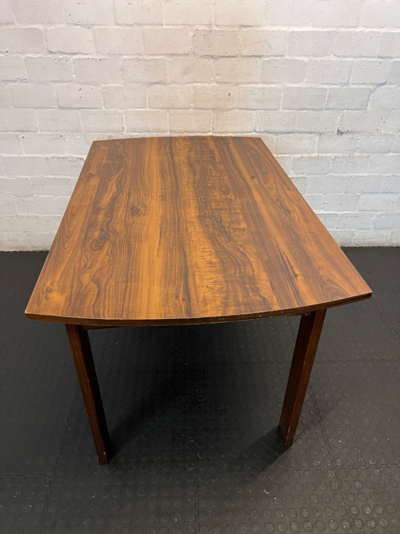 Vintage Style Curved Dining Table - Fair Condition - 2ndhandwarehouse.com