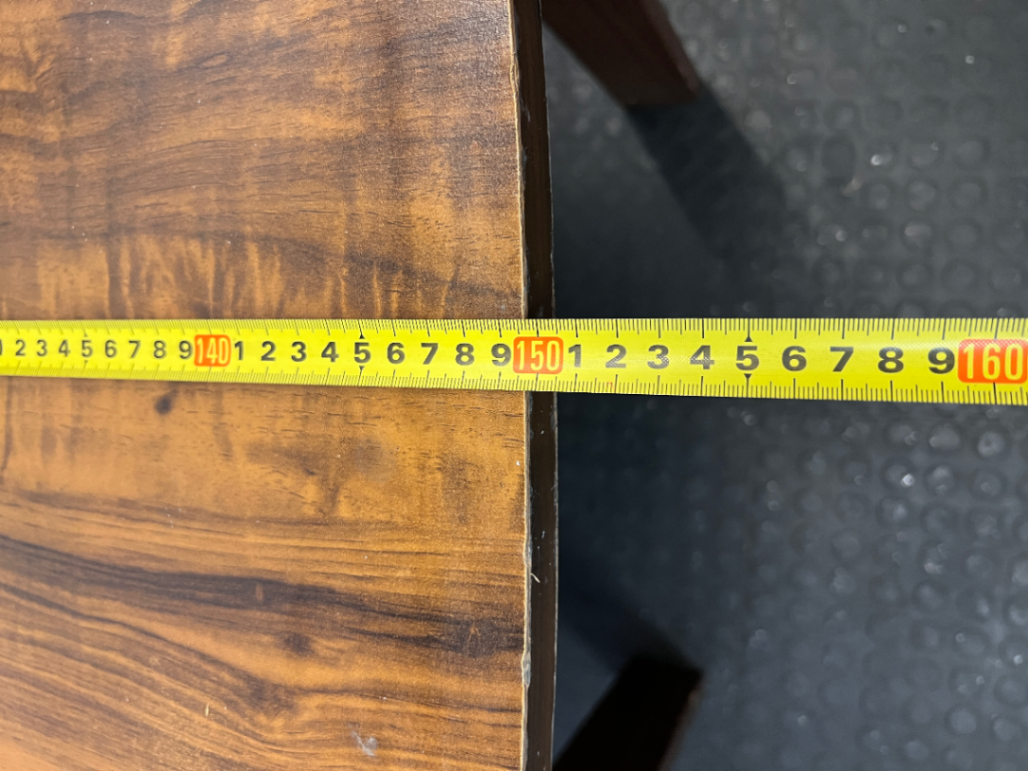 Vintage Style Curved Dining Table - Fair Condition - 2ndhandwarehouse.com